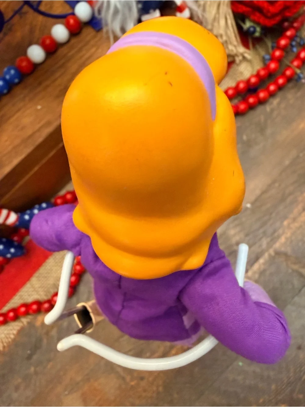 Y2K CARTOON NETWORK 2000 SCOOBY-DOO PLUSH BEAN BAG DOLL FIGURE DAPHNE VINYL FACE